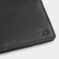 Voren Black Leather Bi-fold Wallet by Dash Racegear - unisex Leather Accessories view 6