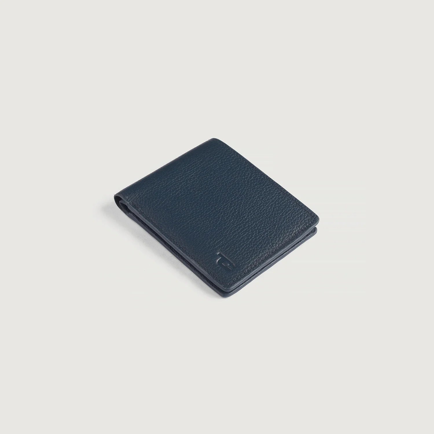 Voren Blue Leather Bi-fold Wallet by Dash Racegear - unisex Leather Accessories view 3