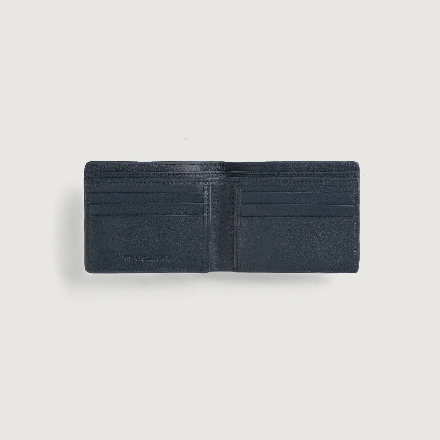 Voren Blue Leather Bi-fold Wallet by Dash Racegear - unisex Leather Accessories view 4