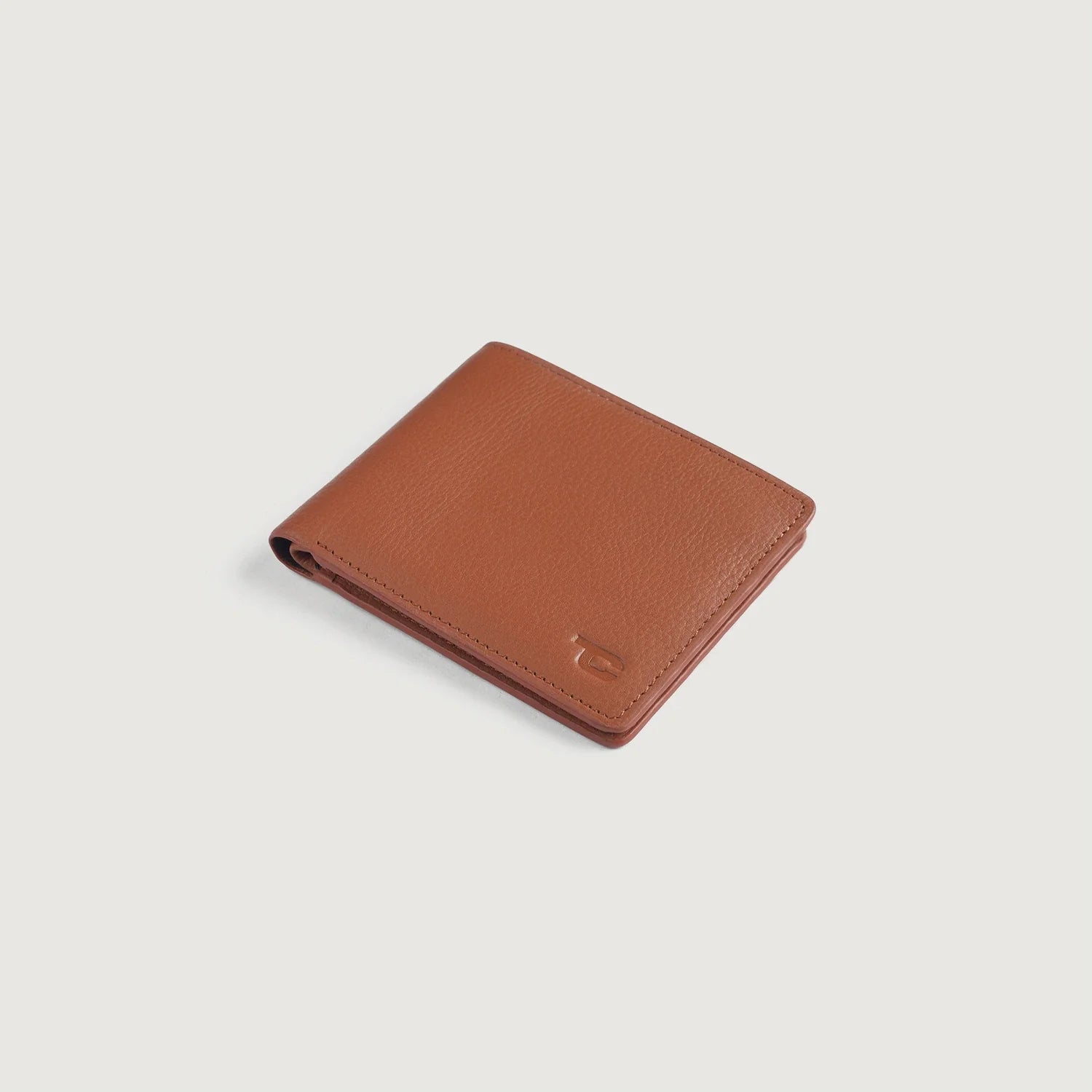 Voren Brown Leather Bi-fold Wallet by Dash Racegear - unisex Leather Accessories view 3