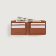 Voren Brown Leather Bi-fold Wallet by Dash Racegear - unisex Leather Accessories view 5