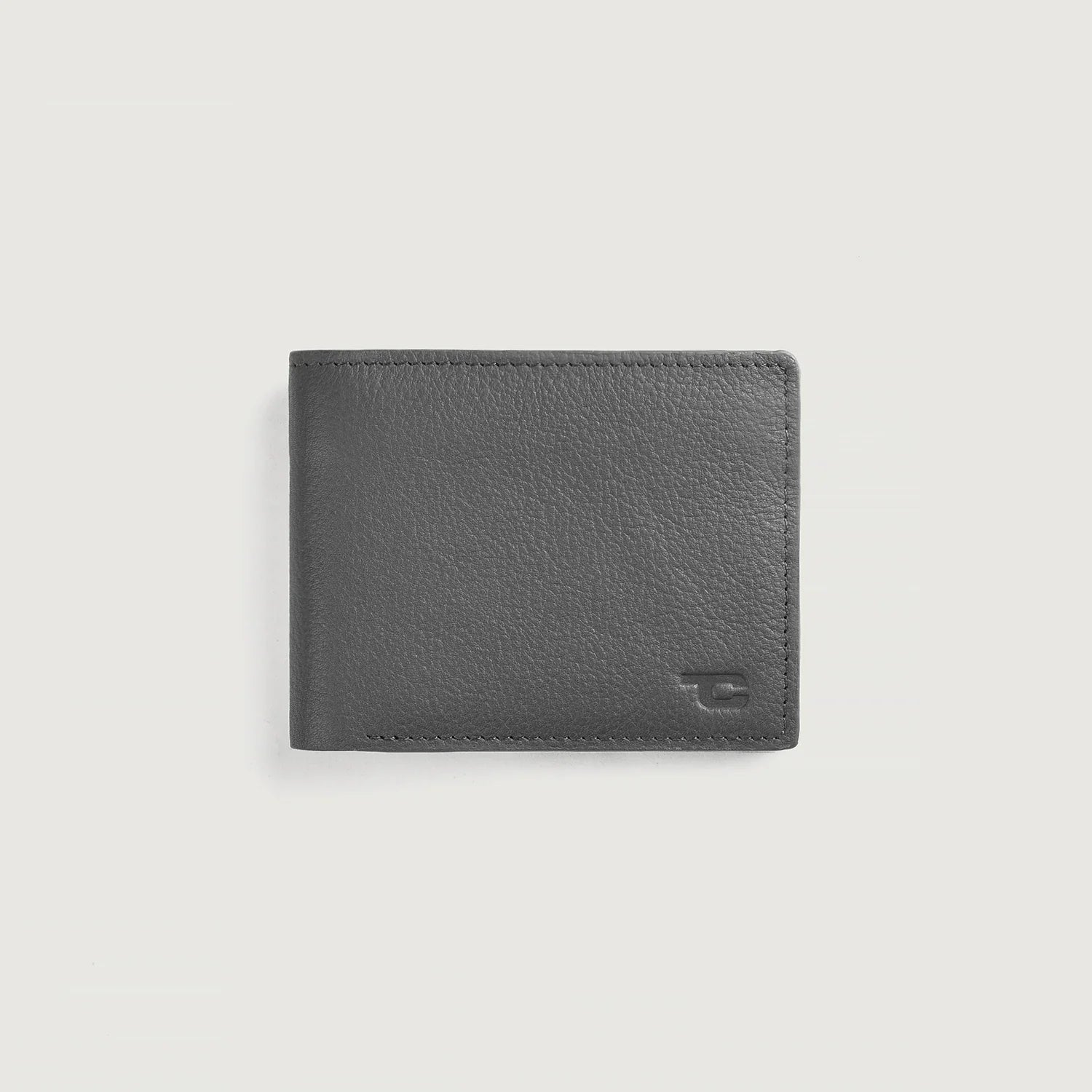 Voren Grey Leather Bi-fold Wallet by Dash Racegear - unisex Leather Accessories view 1