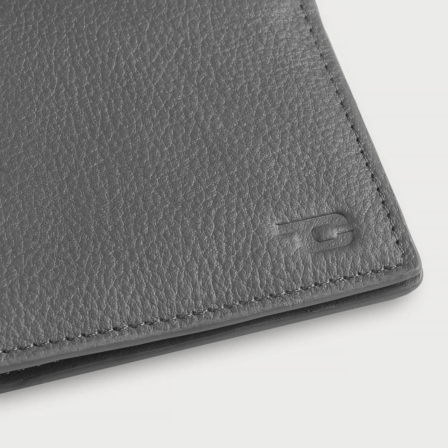 Voren Grey Leather Bi-fold Wallet by Dash Racegear - unisex Leather Accessories view 6