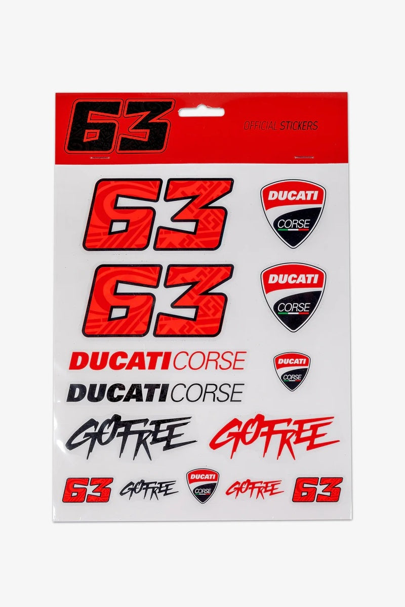 Velké samolepky - BAGNAIA DUCATI - DASH RACEGEAR - image 1