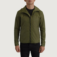 Wesley Green Hooded Windbreaker Jacket by Dash Racegear - men Jacket view 4