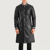 Wilde Black Leather Varsity Coat by Dash Racegear - men Jacket view 4