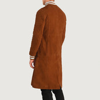 Wilde Brown Suede Varsity Coat by Dash Racegear - men Jacket view 5