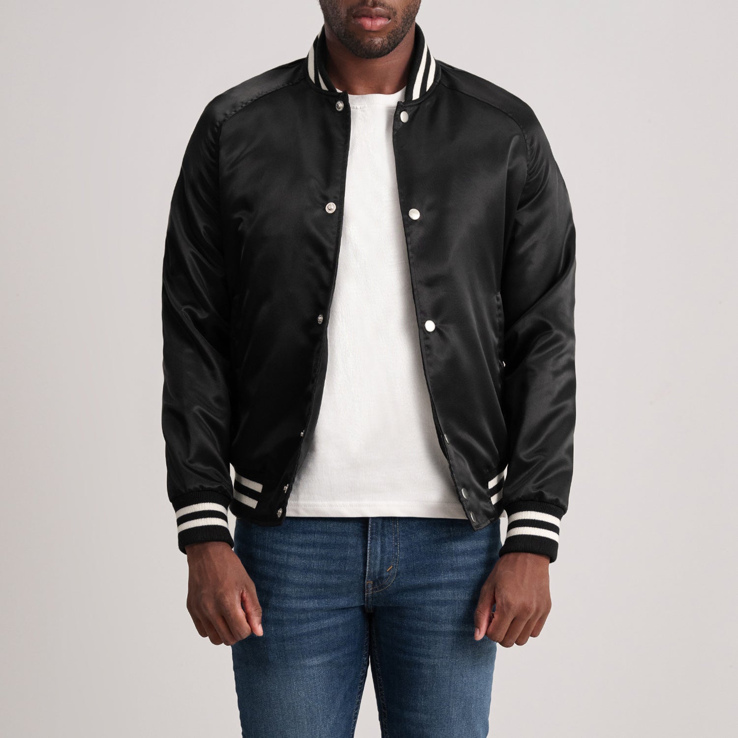 Xander Black Varsity Jacket by Dash Racegear - men Jacket view 3