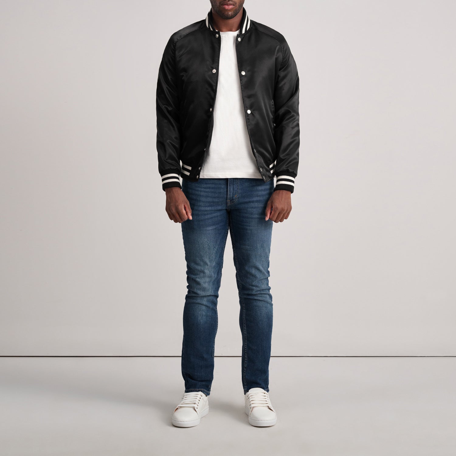 Xander Black Varsity Jacket by Dash Racegear - men Jacket view 4