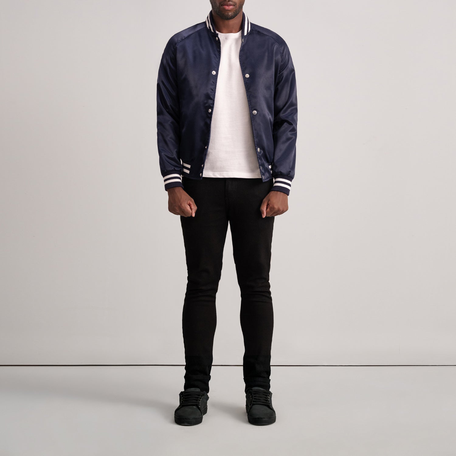 Xander Blue Varsity Jacket by Dash Racegear - men Jacket view 4