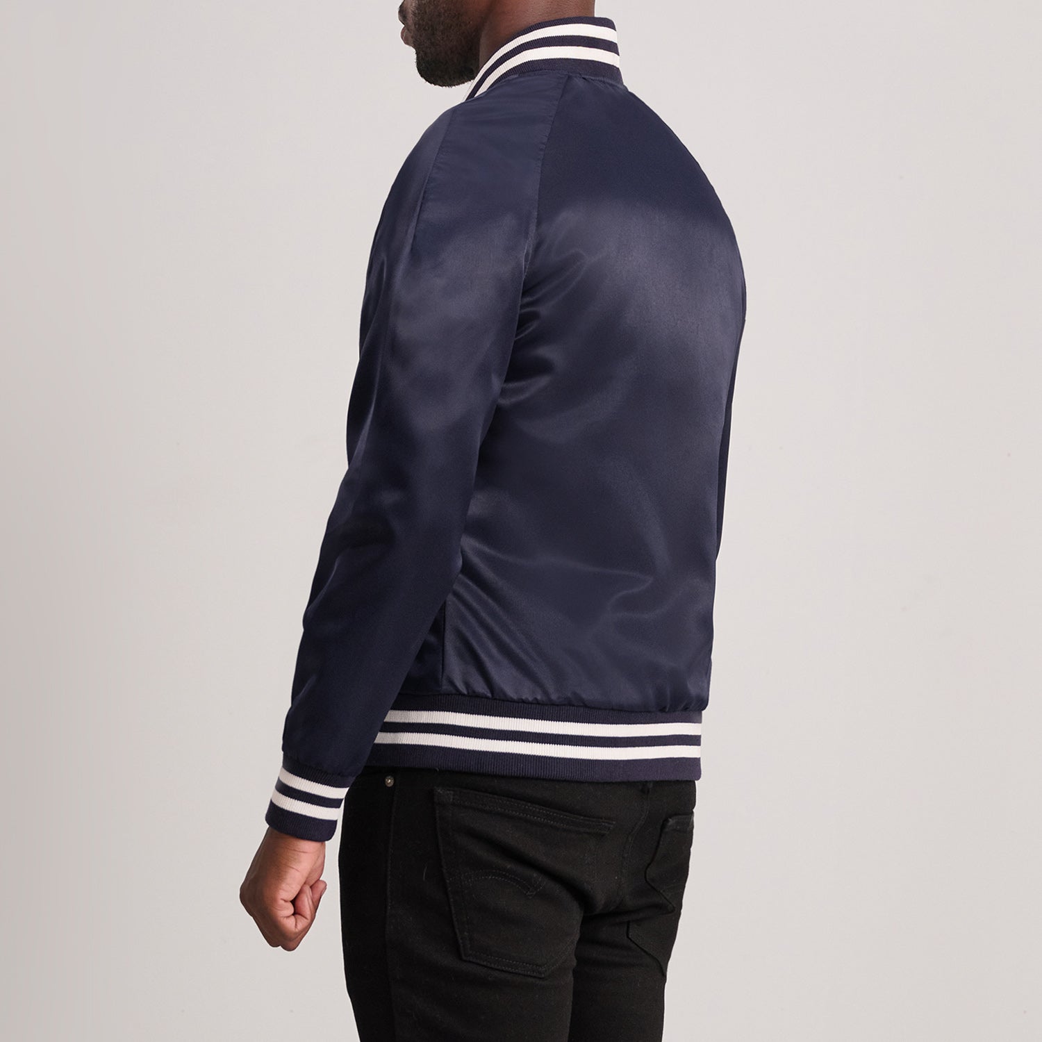 Xander Blue Varsity Jacket by Dash Racegear - men Jacket view 5