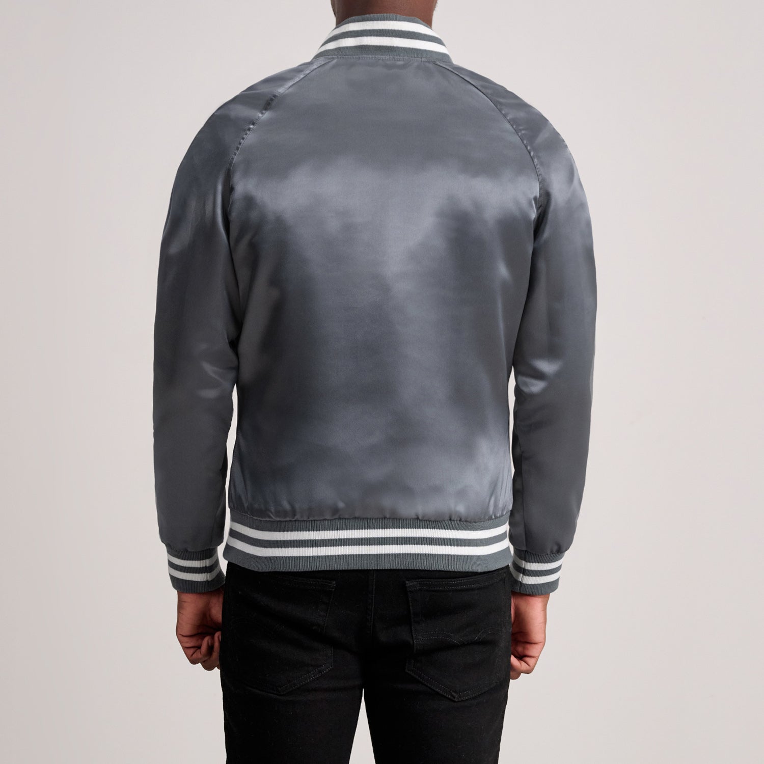Xander Grey Varsity Jacket by Dash Racegear - men Jacket view 5