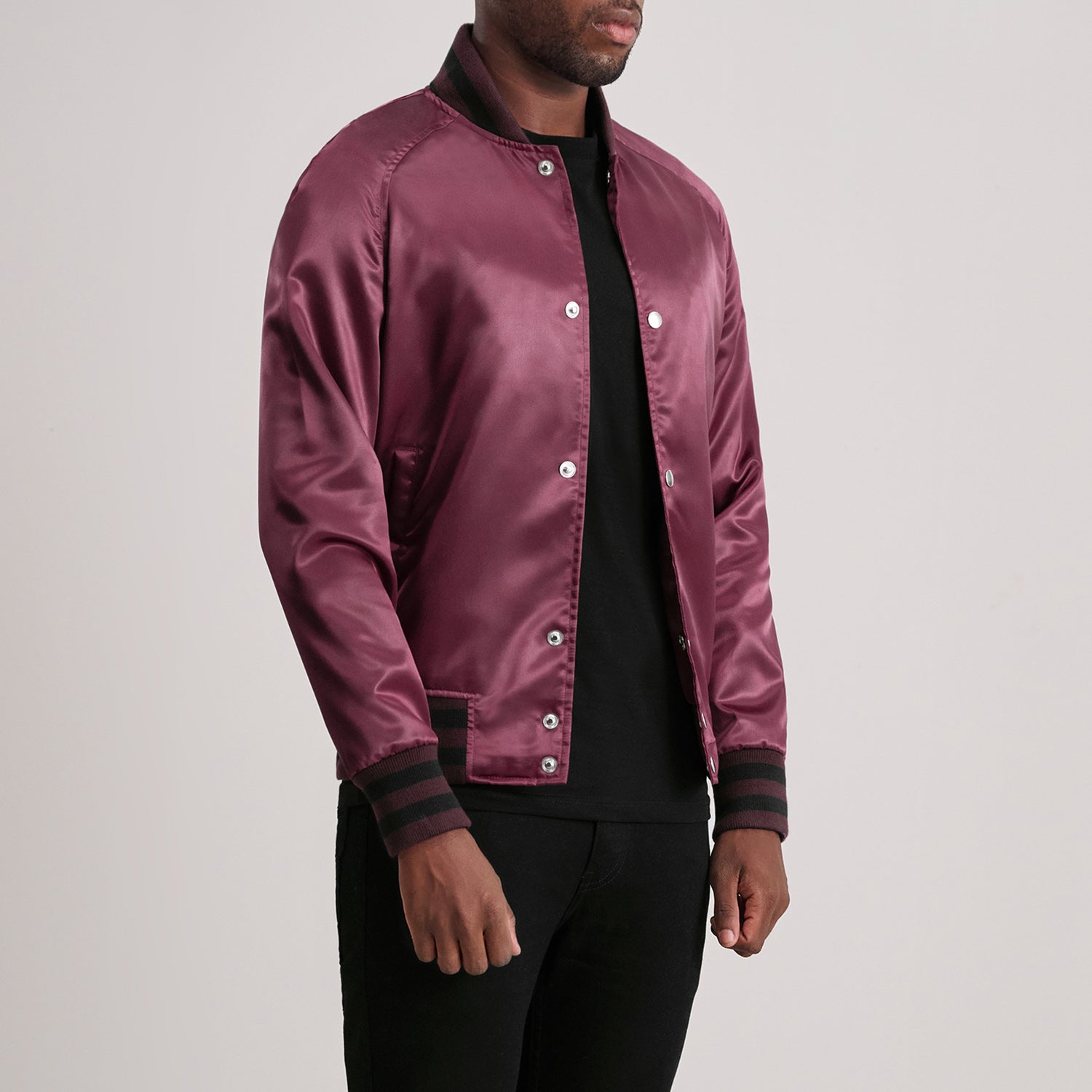 Xander Maroon Varsity Jacket by Dash Racegear - men Jacket view 2