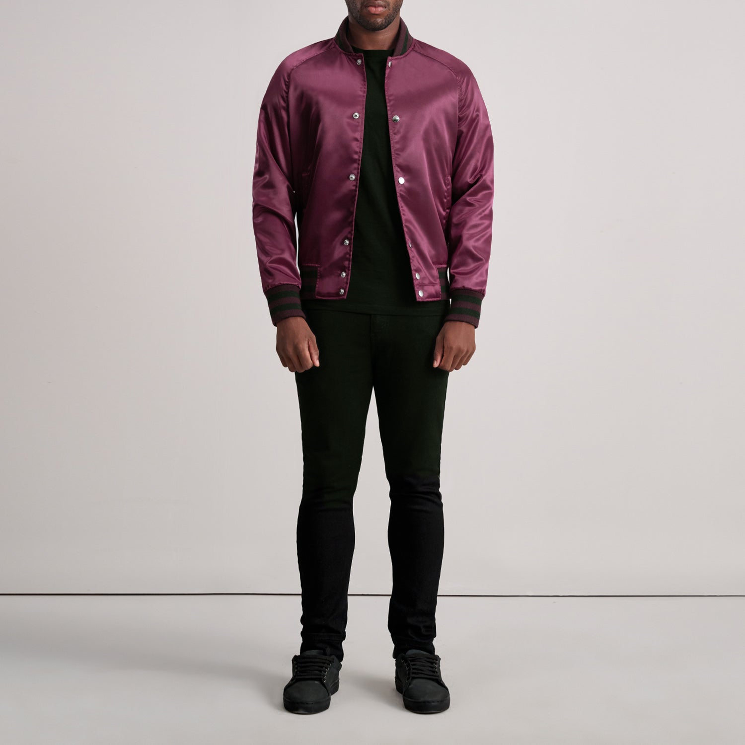 Xander Maroon Varsity Jacket by Dash Racegear - men Jacket view 4