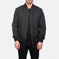 Zack Black Bomber Jacket by Dash Racegear - men Jacket view 1