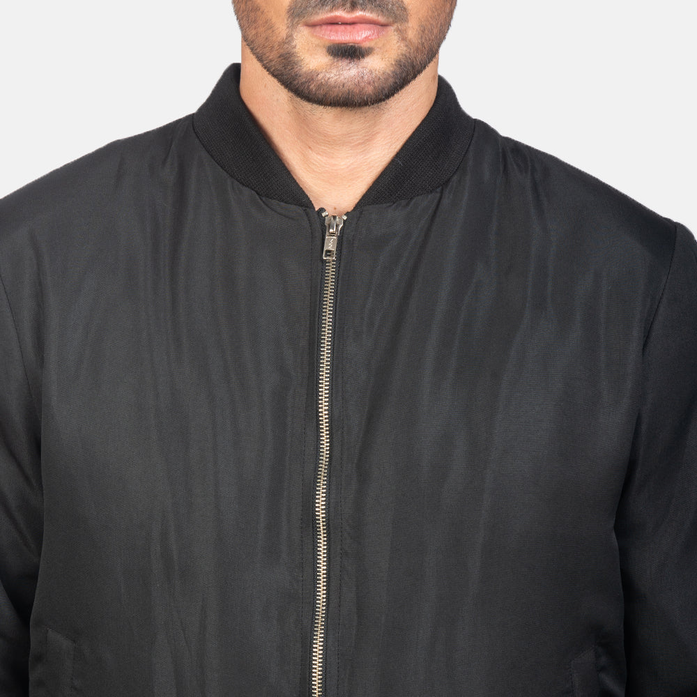 Zack Black Bomber Jacket by Dash Racegear - men Jacket view 6