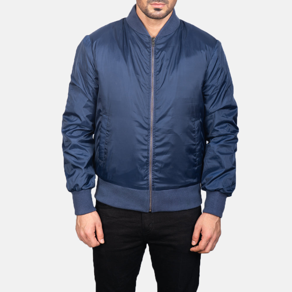 Zack Blue Bomber Jacket by Dash Racegear - men Jacket view 4