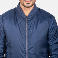 Zack Blue Bomber Jacket by Dash Racegear - men Jacket view 6