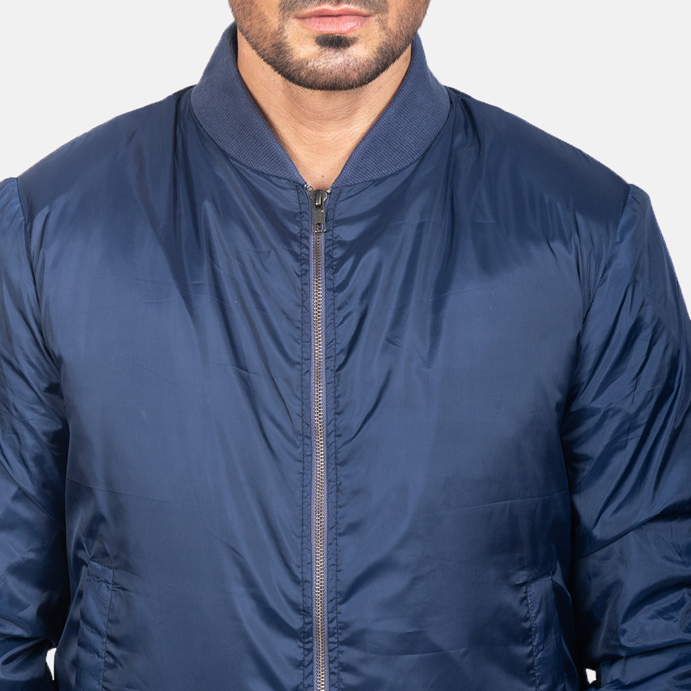 Zack Blue Bomber Jacket by Dash Racegear - men Jacket view 6