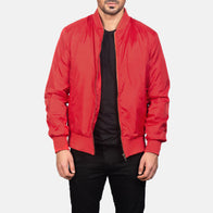 Zack Red Bomber Jacket by Dash Racegear - men Jacket view 1