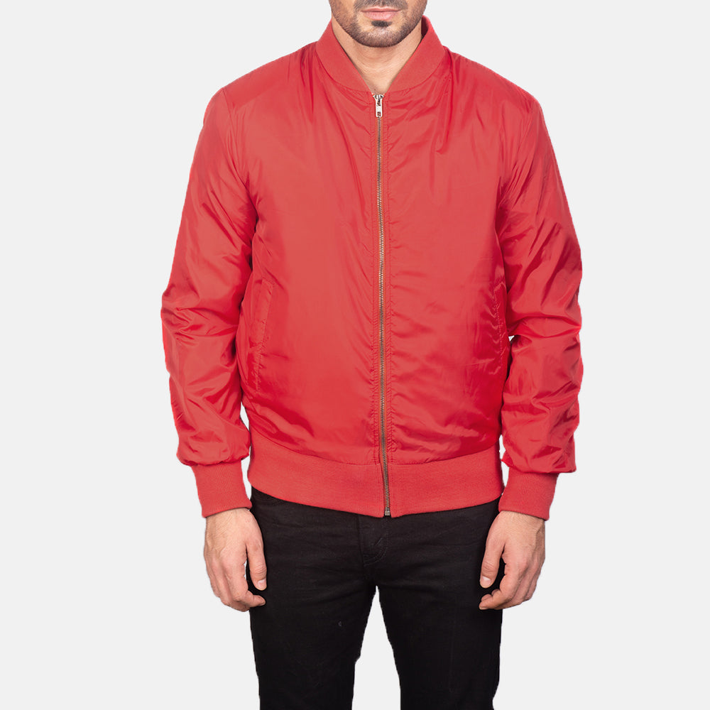 Zack Red Bomber Jacket by Dash Racegear - men Jacket view 4