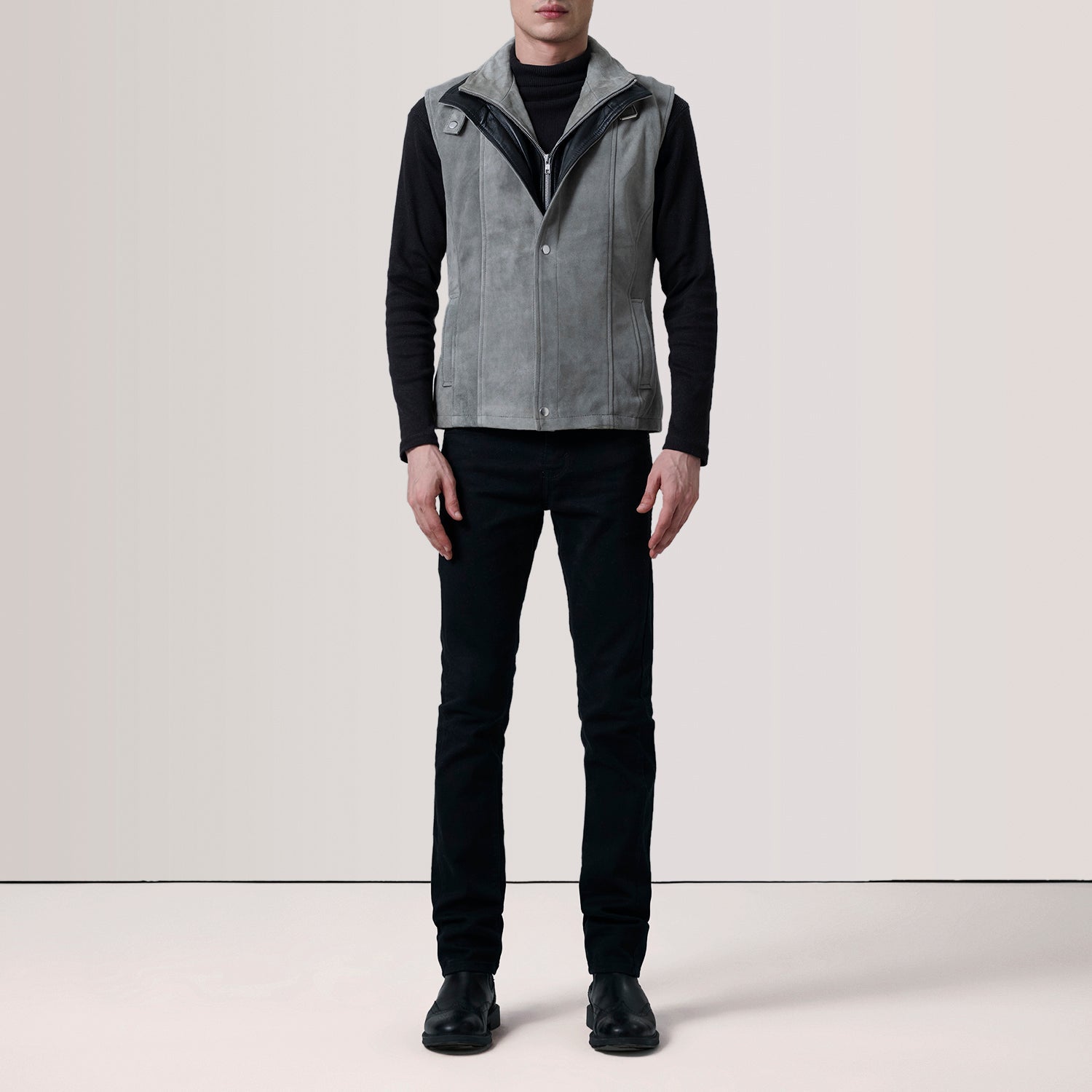 Zane Grey Suede Vest by Dash Racegear - men Jacket view 2