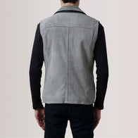 Zane Grey Suede Vest by Dash Racegear - men Jacket view 4