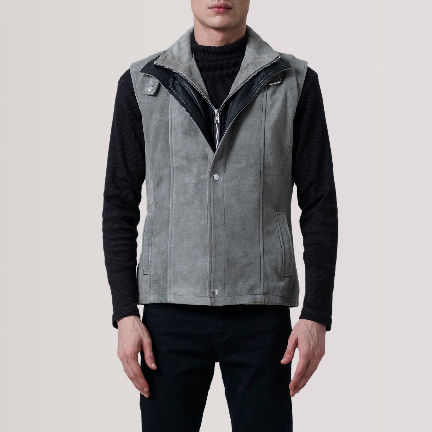 Zane Grey Suede Vest by Dash Racegear - men Jacket view 5