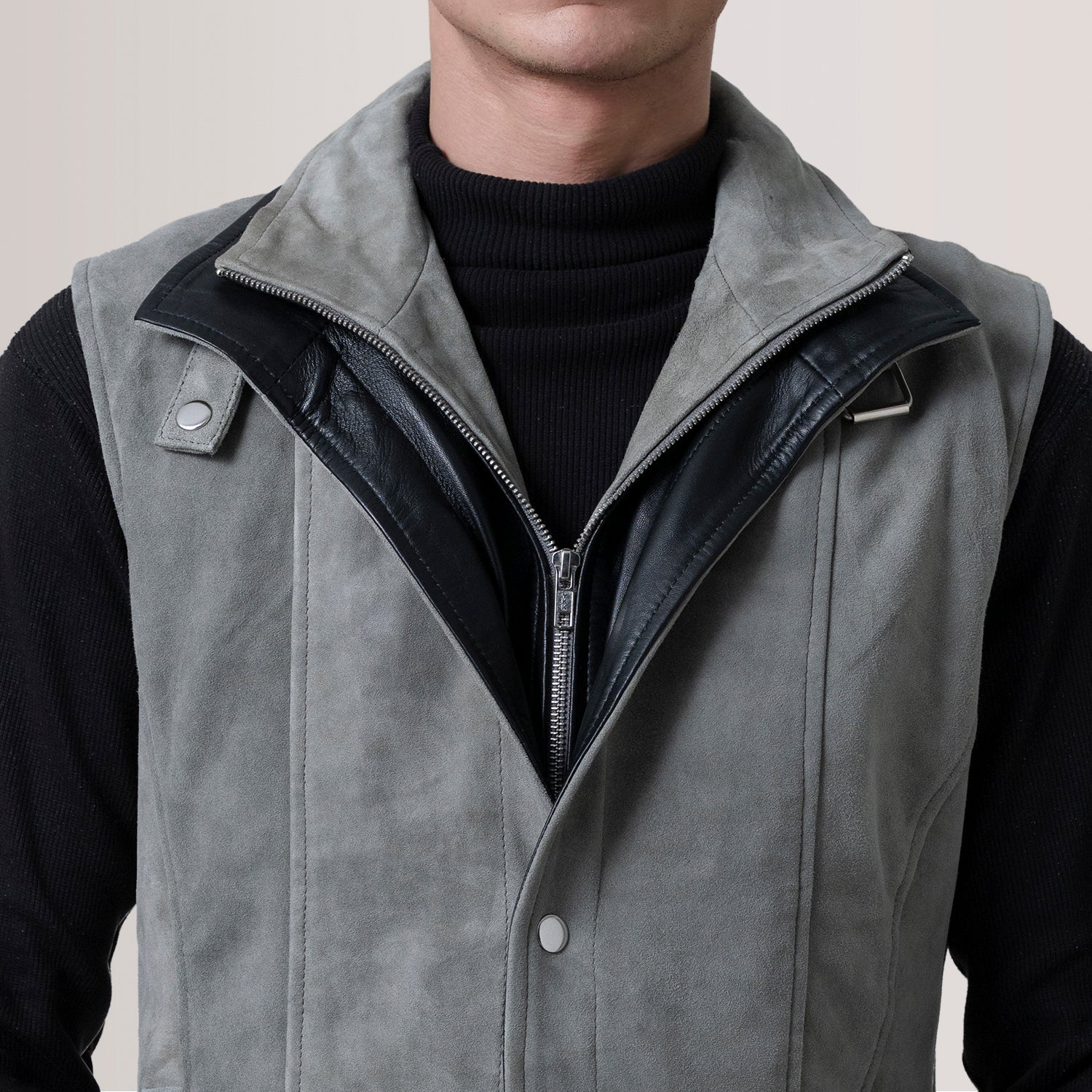 Zane Grey Suede Vest by Dash Racegear - men Jacket view 6