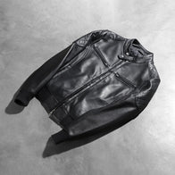 Zenna Black Leather Bomber Jacket by Dash Racegear - women Jacket view 8