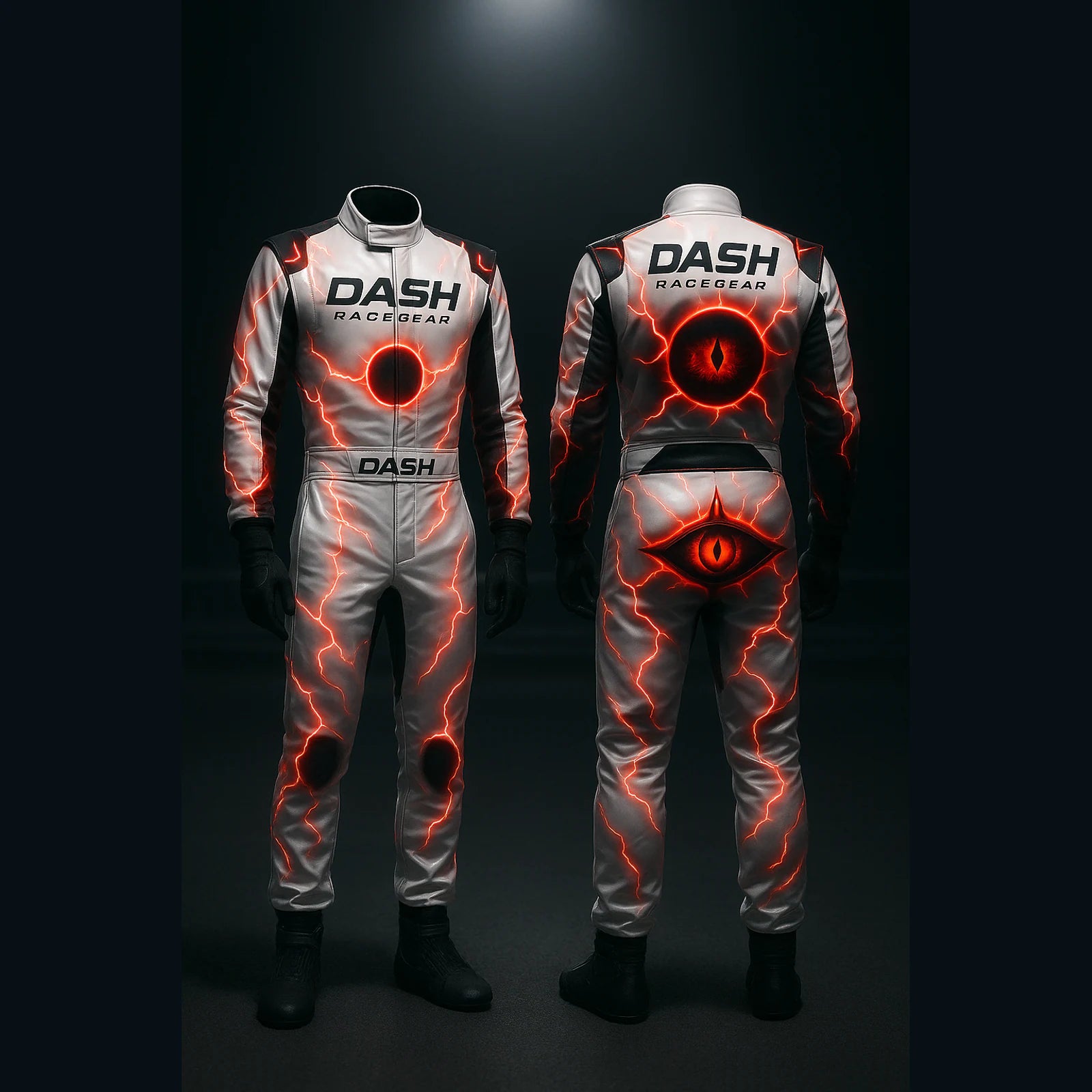 Demon Eye Lightning Halloween Race Suit by Dash Racegear, product gallery view 1 of 2
