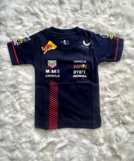 F1 RedBull Racing SHIRT Verstappen 1 season 2024 jersey 100% cotton - baby & toddler shirt image 1