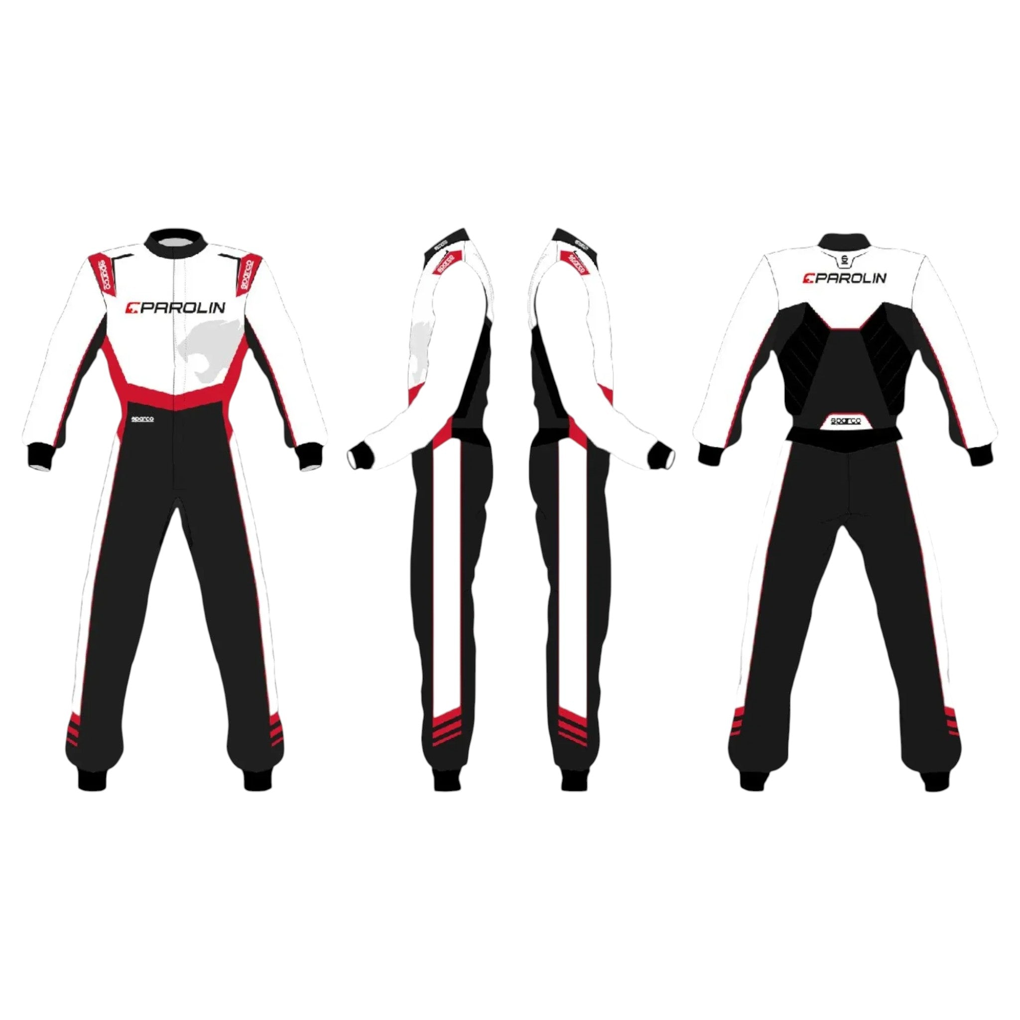 Go-Kart Racing Suit Sparco Parolin MotorSports Sublimation | DASH RACEGEAR