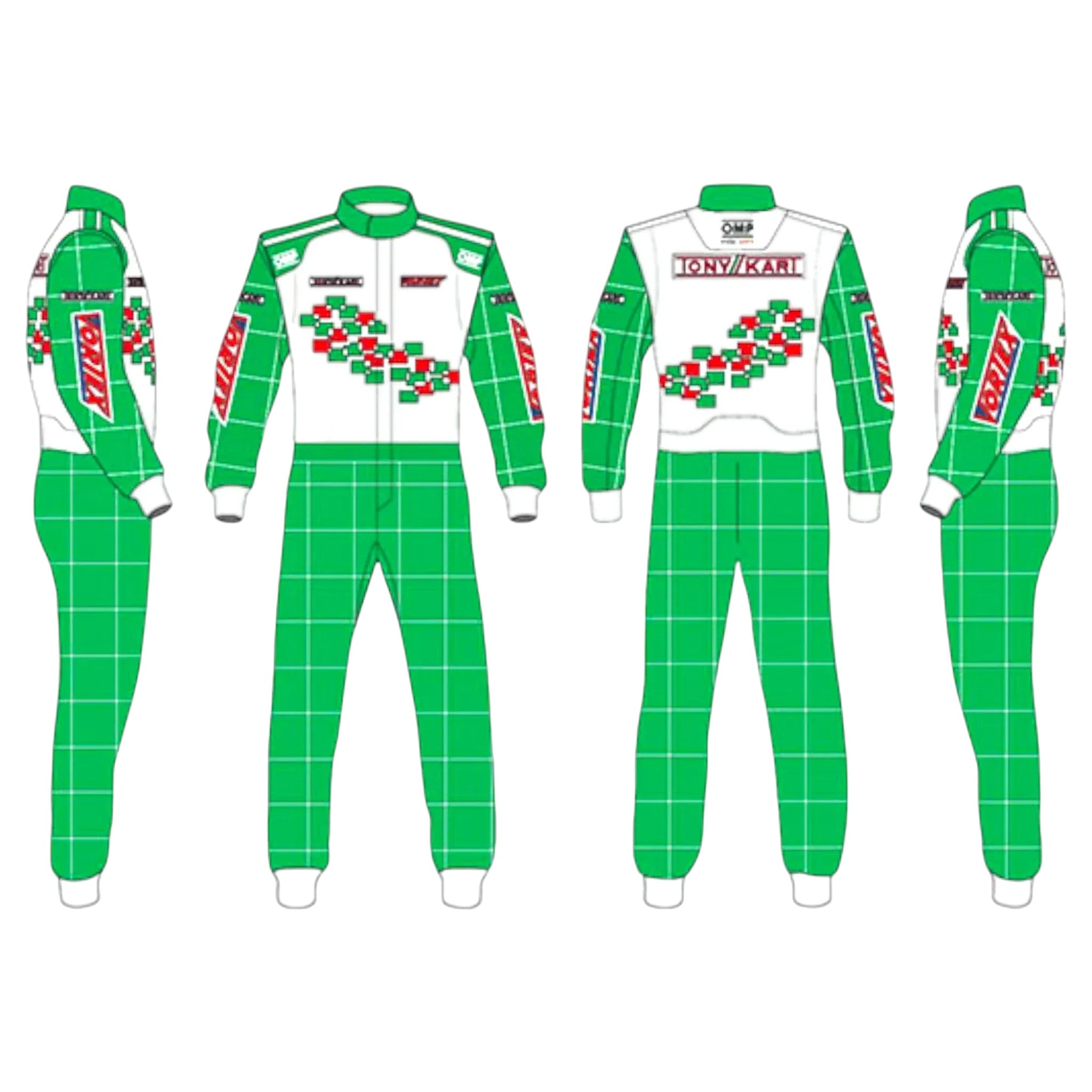 Tony Kart Sublimation Printed Go Kart Driver Racing Suit â€“ Pro Overall | DASH RACEGEAR