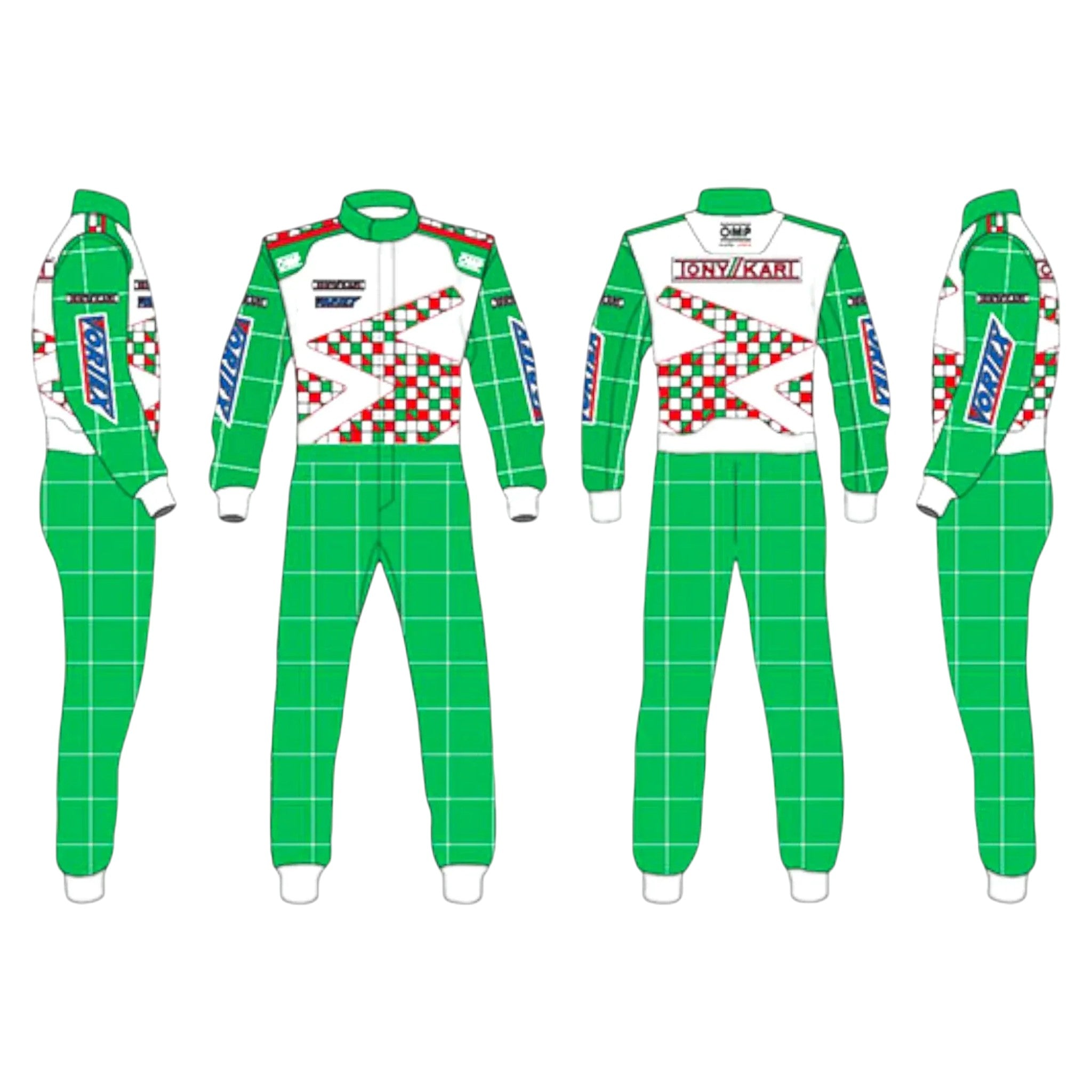 Tony Kart Sublimation Printed Go Karting Driver Suit â€“ Pro Overall | DASH RACEGEAR