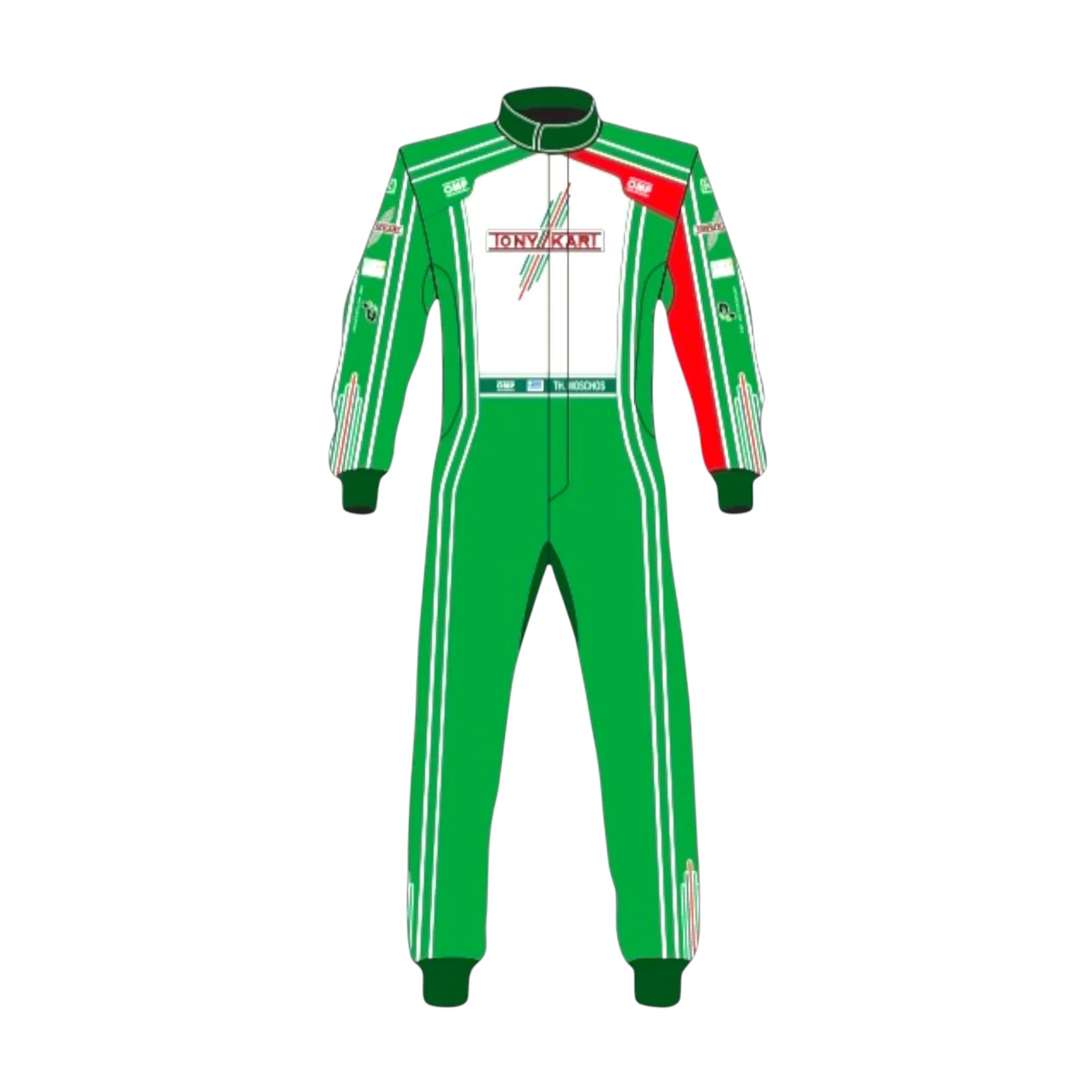 OMP Tony Kart Sublimation Printed Go Kart Racing Suit â€“ Driver Pro Overall | DASH RACEGEAR