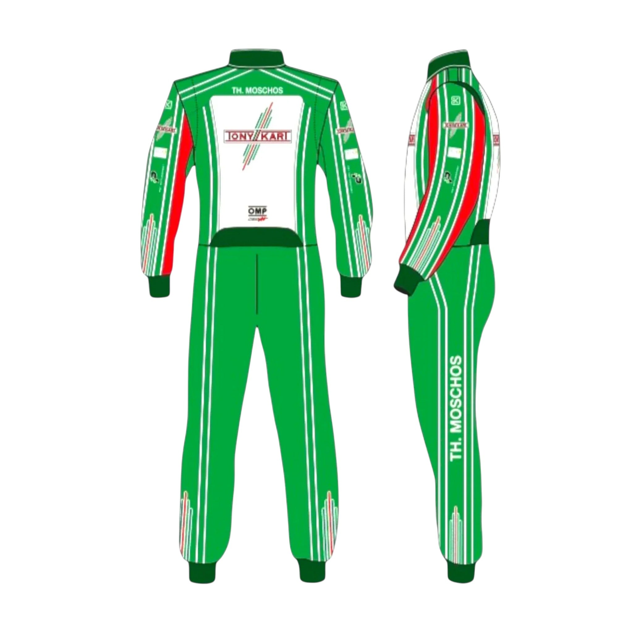 OMP Tony Kart Sublimation Printed Go Kart Racing Suit â€“ Driver Pro Overall | DASH RACEGEAR