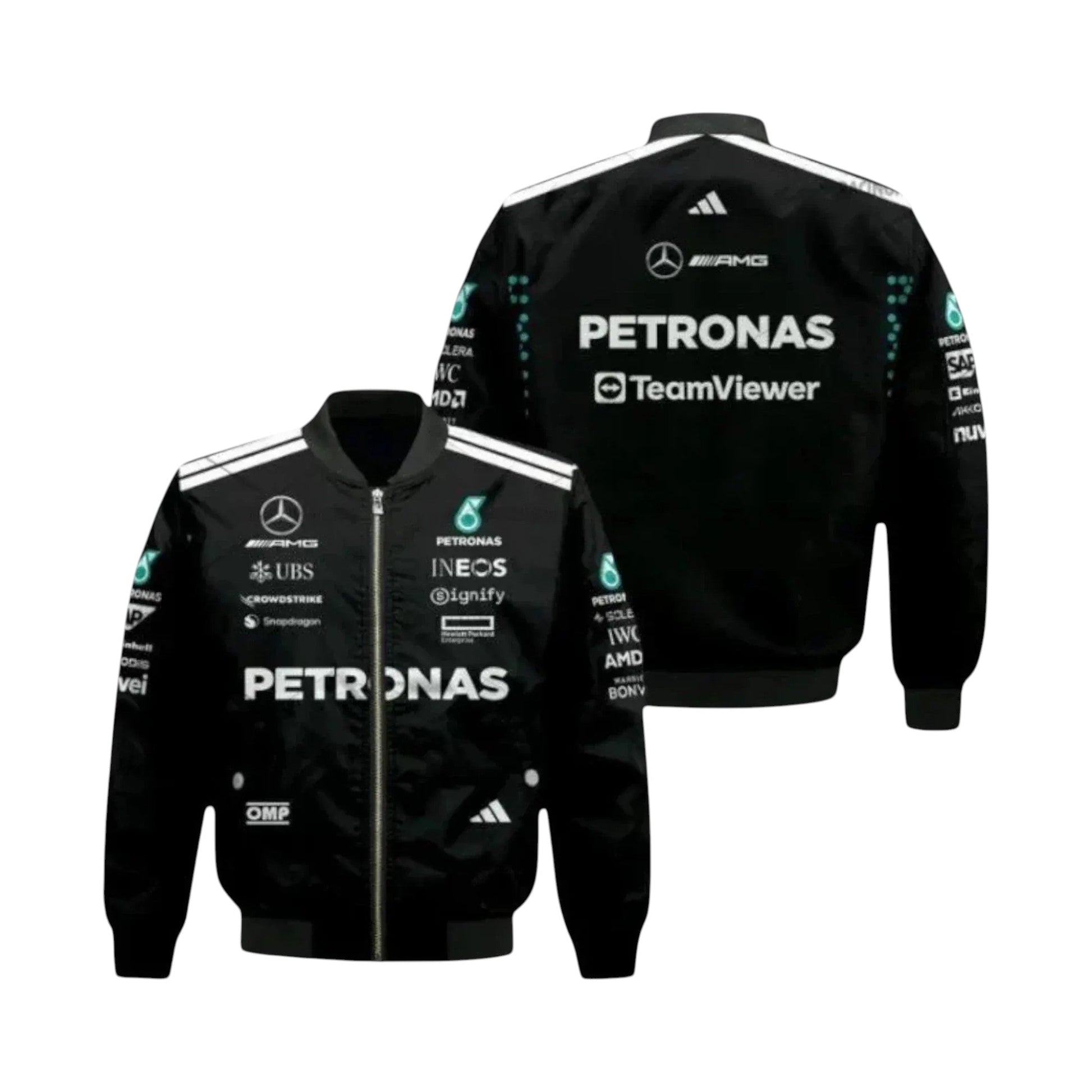 2025 Andrea Kimi Antonelli Mercedes F1 Vintage Racing Jacket | DASH RACEGEAR