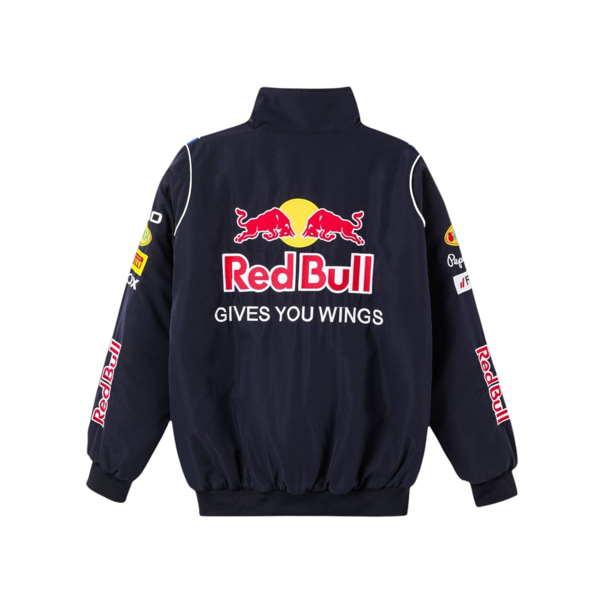 Red Bull F1 Vintage Racing Jacket Retro Team Style | DASH RACEGEAR
