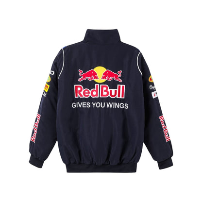 Red Bull F1 Vintage Racing Jacket Retro Team Style | DASH RACEGEAR