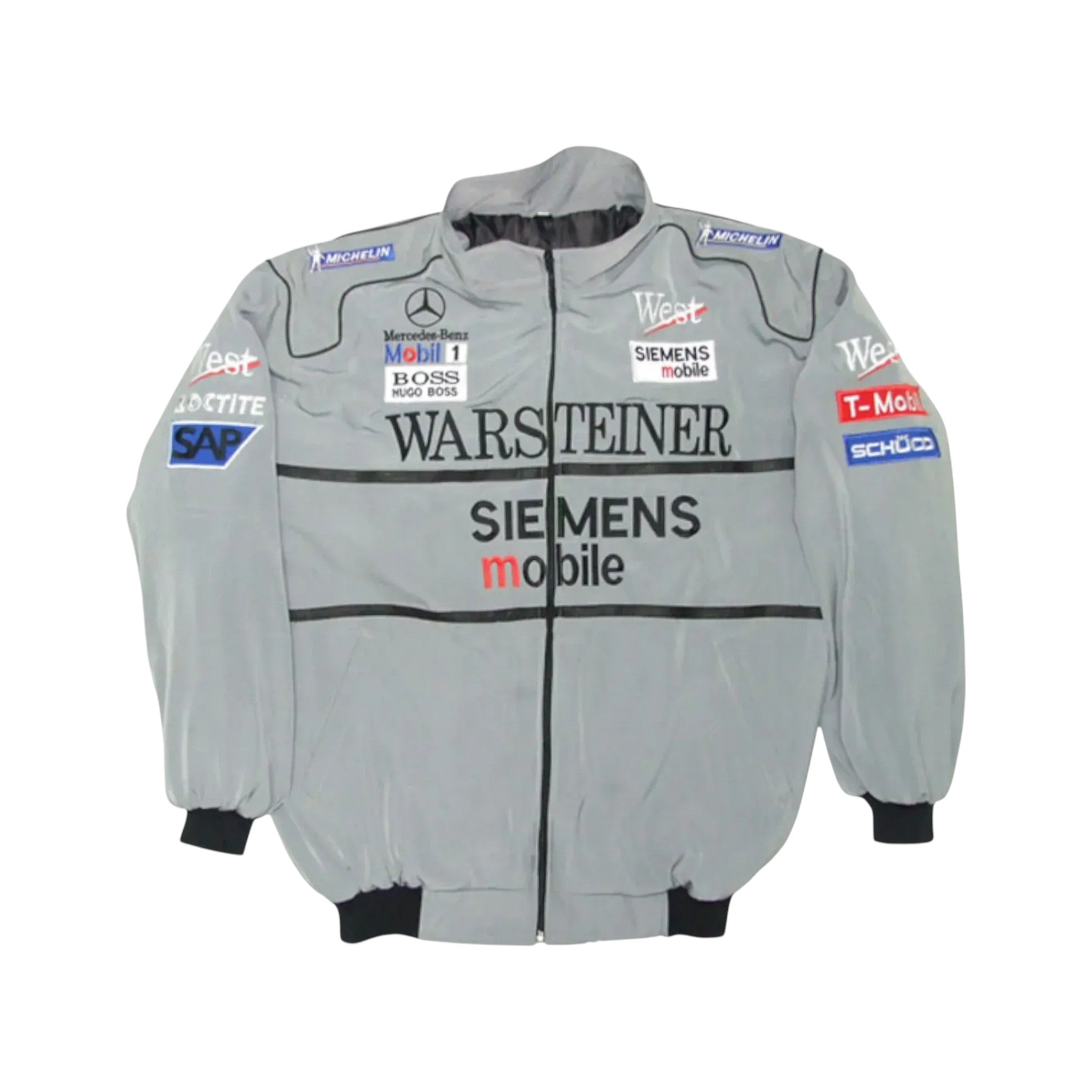 Mercedes Warsteiner Vintage Racing Jacket Gray | DASH RACEGEAR