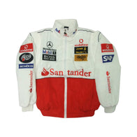 Mercedes McLaren Santander Vintage F1 Racing Jacket – Heritage Edition | DASH RACEGEAR
