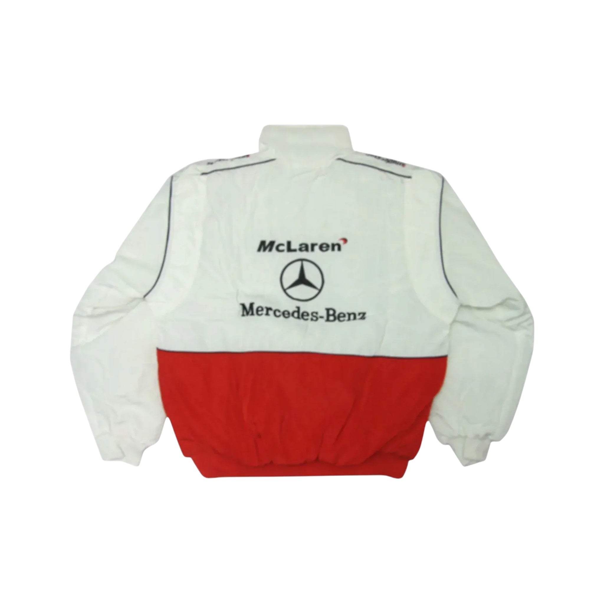 Mercedes McLaren Santander Vintage F1 Racing Jacket – Heritage Edition | DASH RACEGEAR