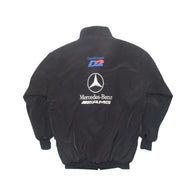 Mercedes AMG F1 Vintage Black Racing Jacket – Heritage Edition | DASH RACEGEAR