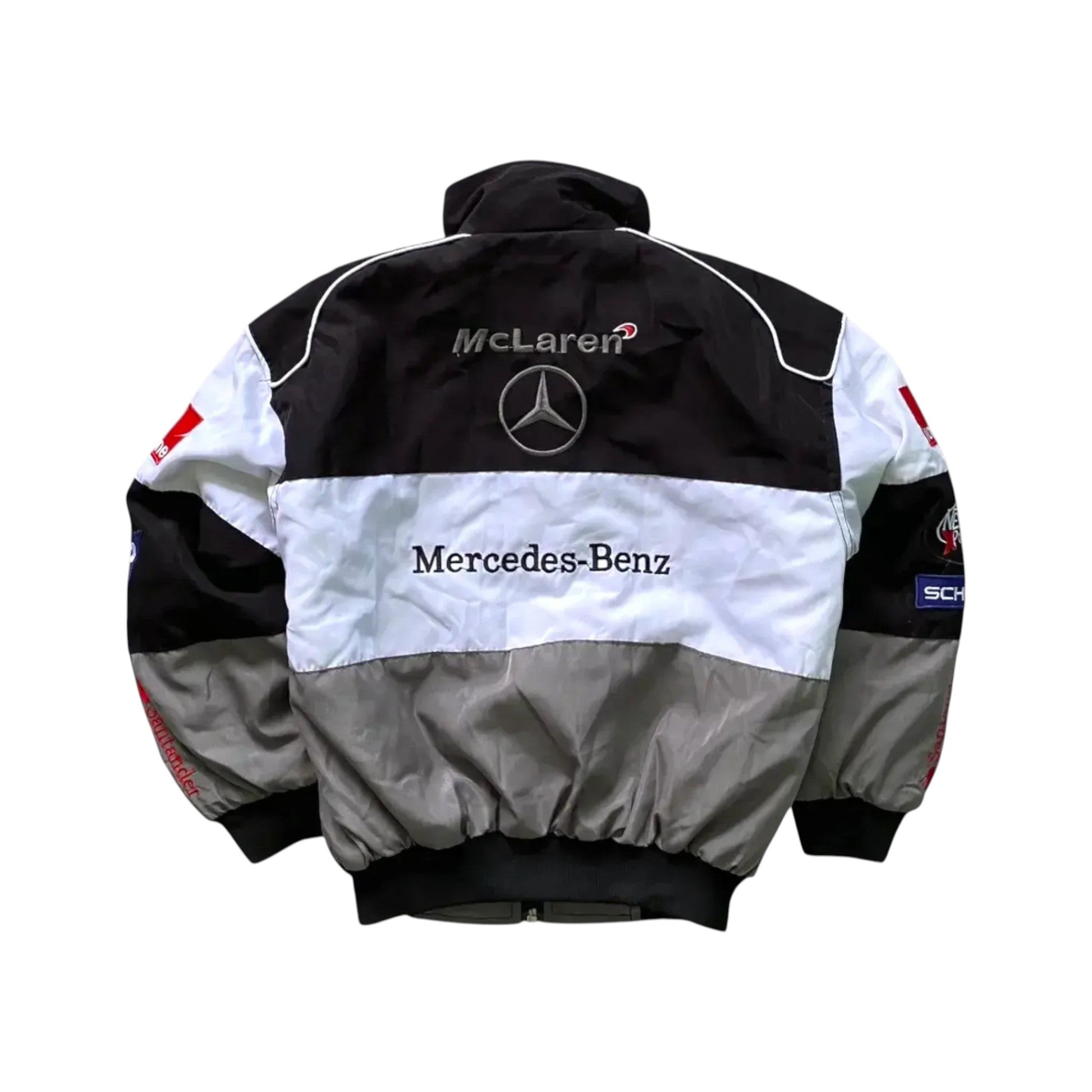 McLaren Mercedes Santander F1 Vintage Racing Jacket | DASH RACEGEAR