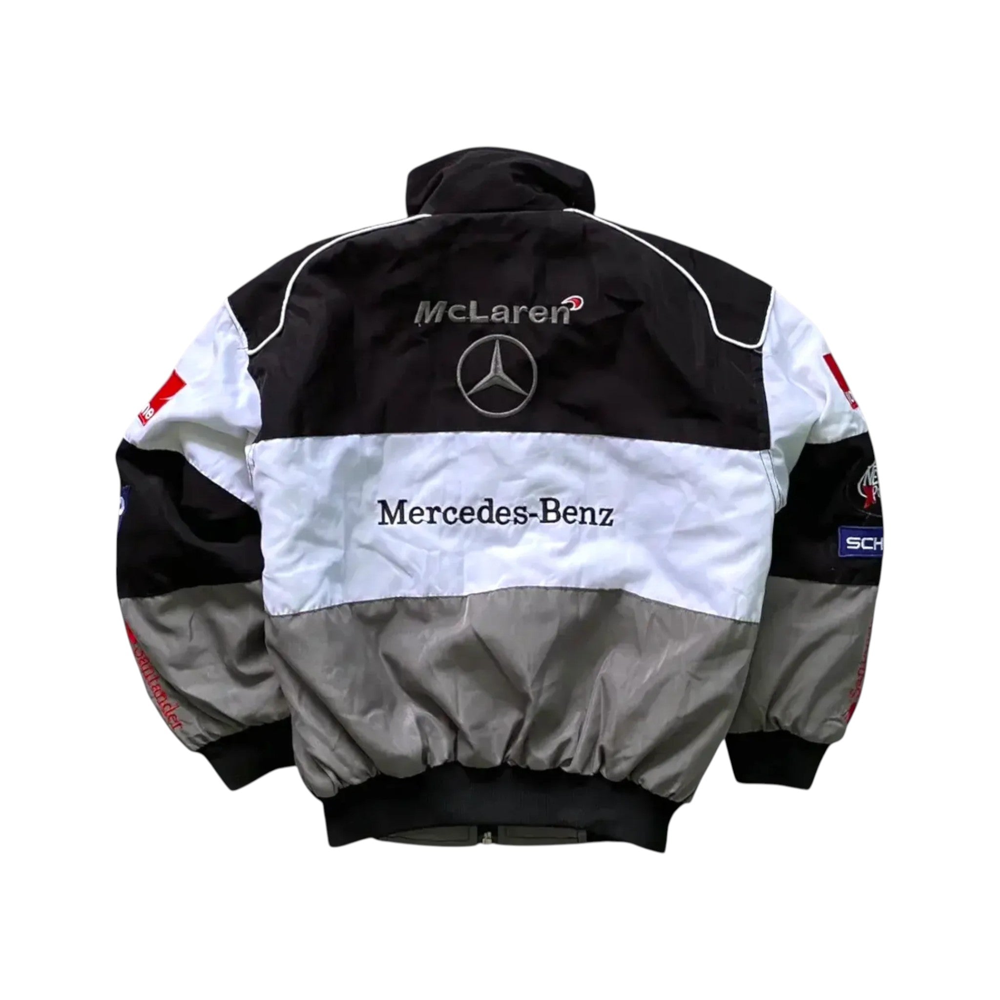 McLaren Mercedes Santander F1 Vintage Racing Jacket | DASH RACEGEAR