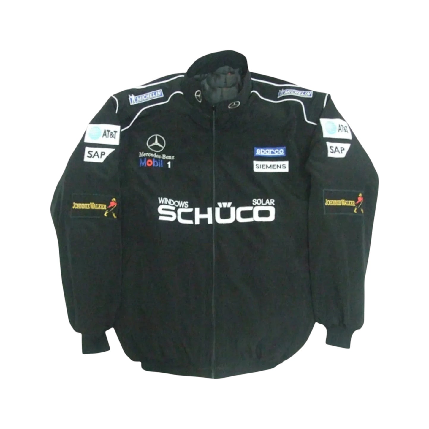 Mercedes Mobil 1 Vintage Racing Jacket Black Motorsport | DASH RACEGEAR