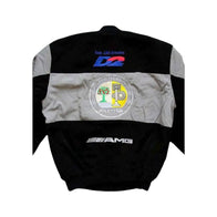 Mercedes AMG F1 Vintage Racing Jacket Light Gray | DASH RACEGEAR