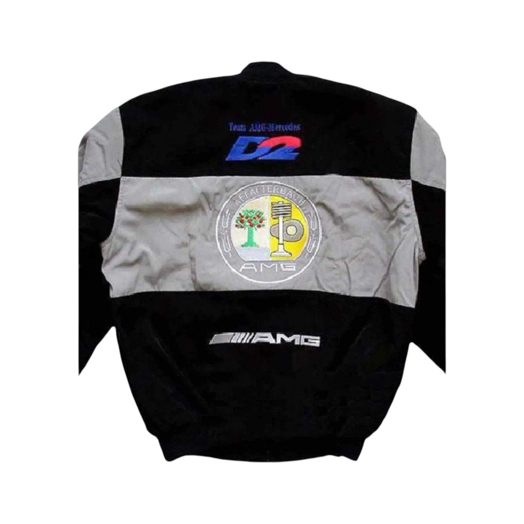 Mercedes AMG F1 Vintage Racing Jacket Light Gray | DASH RACEGEAR
