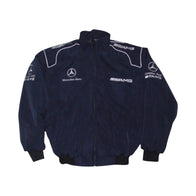 Mercedes AMG F1 Vintage Racing Jacket Dark Blue | DASH RACEGEAR